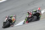 Tom Sykes und und Jonathan Rea (Kawasaki) 