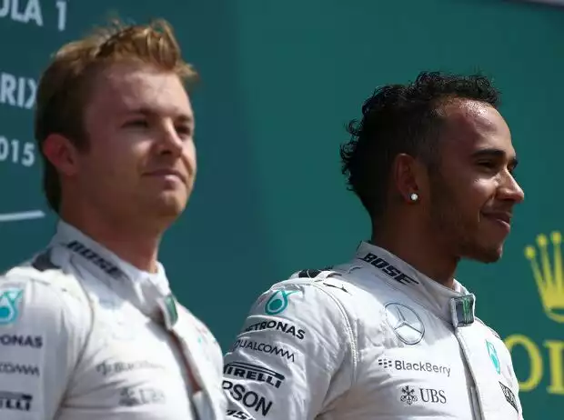 Titel-Bild zur News: Nico Rosberg, Lewis Hamilton