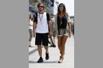 Fernando Alonso (McLaren) mit Freundin Lara Alvarez
