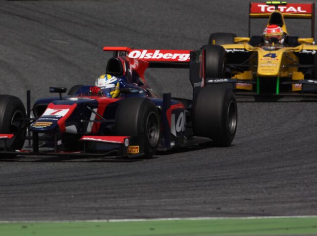 GP2: Marcus Ericsson und Felipe Nasr in Barcelona