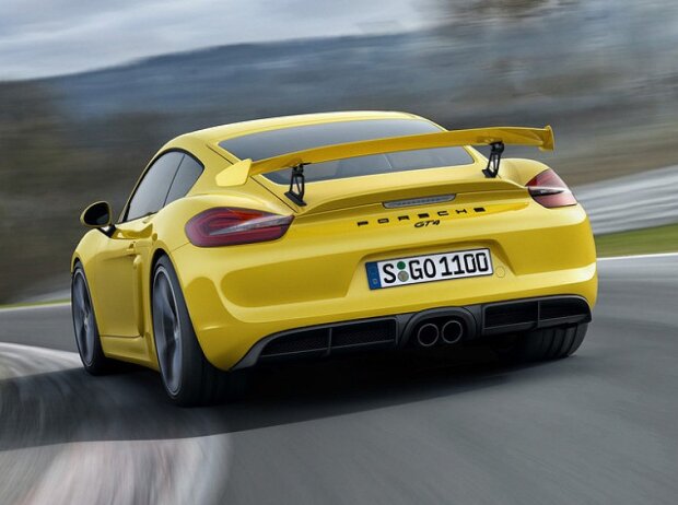 Heck des Porsche Cayman GT4 Heck des Porsche Cayman GT4