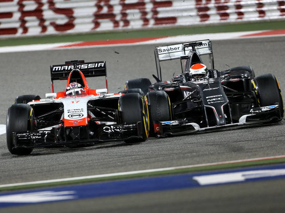 Jules Bianchi und Adrian Sutil