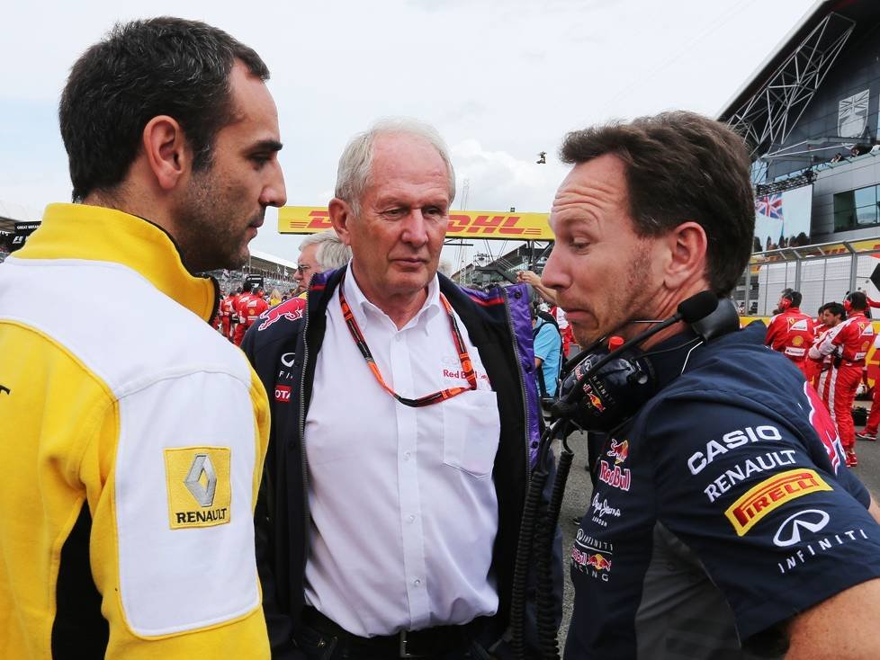 Cyril Abiteboul, Helmut Marko, Christian Horner