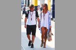 Fernando Alonso (McLaren) mit seiner Freundin Lara Alvarez