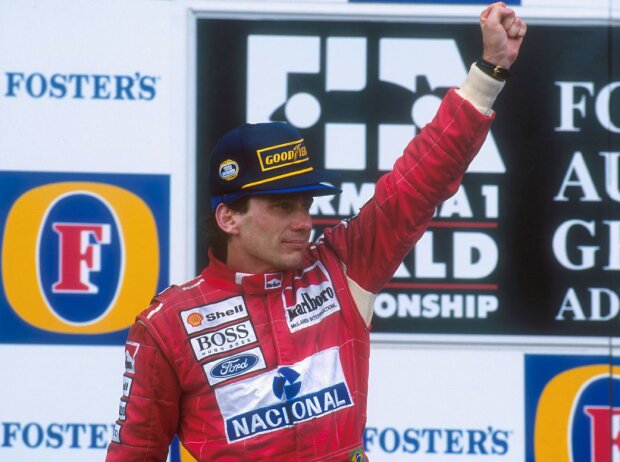 Titel-Bild zur News: Ayrton Senna in Adelaide 1993