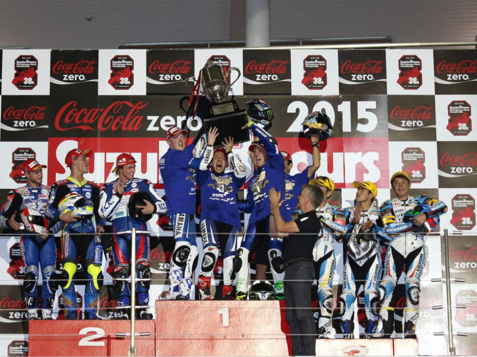 Siegerehrung der 8 Stunden von Suzuka 2015