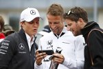 Nico Rosberg (Mercedes), Jenson Button (McLaren) und Romain Grosjean (Lotus) 