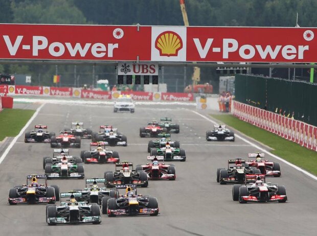 Start zum Grand Prix von Belgien 2013 in Spa-Francorchamps Start zum Grand Prix von Belgien 2013 in Spa-Francorchamps