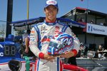 Takuma Sato (Foyt) mit speziellem Helmdesign anlässlich seines 100. IndyCar-Rennens