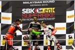 Chaz Davies Jonathan Rea und Max Biaggi 