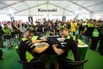 Tom Sykes und Jonathan Rea (Kawasaki) 