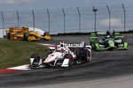 Helio Castroneves (Penske), Sebastien Bourdais (KV) und Ryan Hunter-Reay (Andretti)