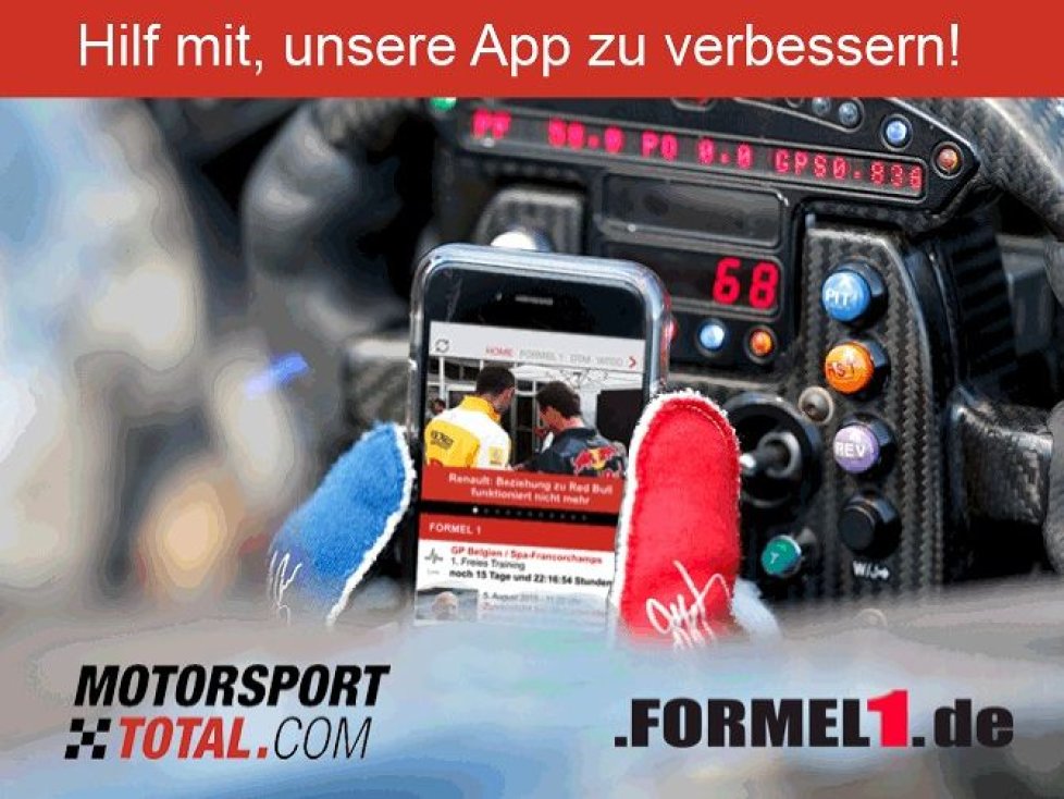 Hilf mit, unsere App zu verbessern!