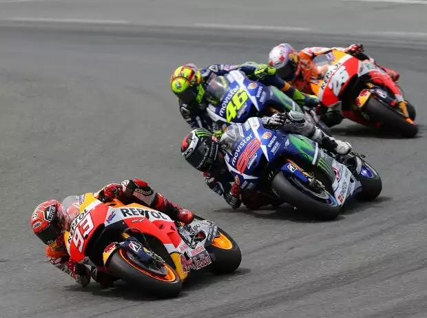 Marc Marquez, Daniel Pedrosa, Jorge Lorenzo, Valentino Rossi Titel-Bild zur News: Marc Marquez, Daniel Pedrosa, Jorge Lorenzo, Valentino Rossi
