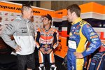 Nicky Hayden, Daniel Pedrosa und Marco Andretti
