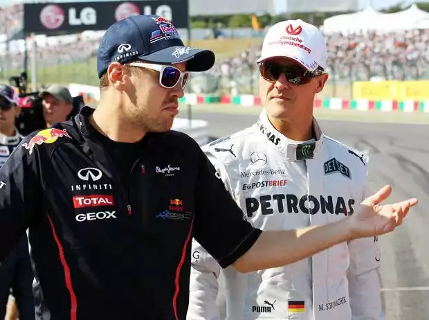 Titel-Bild zur News: Sebastian Vettel, Michael Schumacher