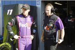 Denny Hamlin (Gibbs) und Crewchief Dave Rogers