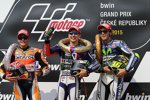 Marc Marquez, Jorge Lorenzo und Valentino Rossi 