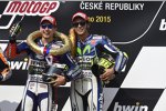 Valentino Rossi und Jorge Lorenzo (Yamaha)