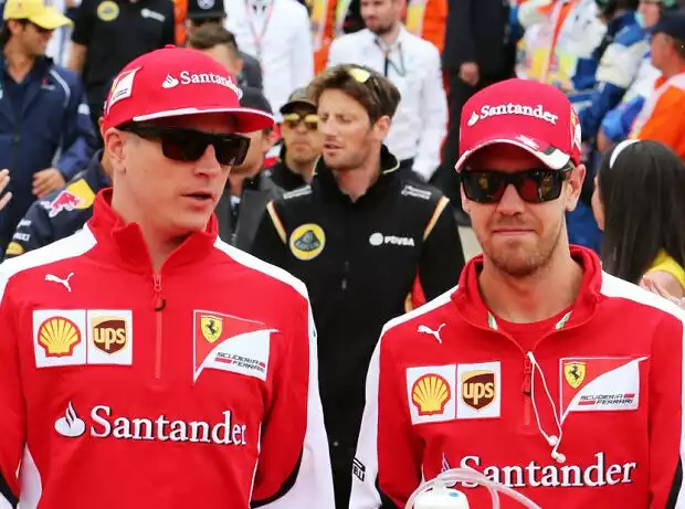 Sebastian Vettel, Kimi Räikkönen Titel-Bild zur News: Sebastian Vettel, Kimi Räikkönen