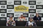 Thierry Neuville, Mads Östberg, Sebastien Ogier und Elfyn Evans 