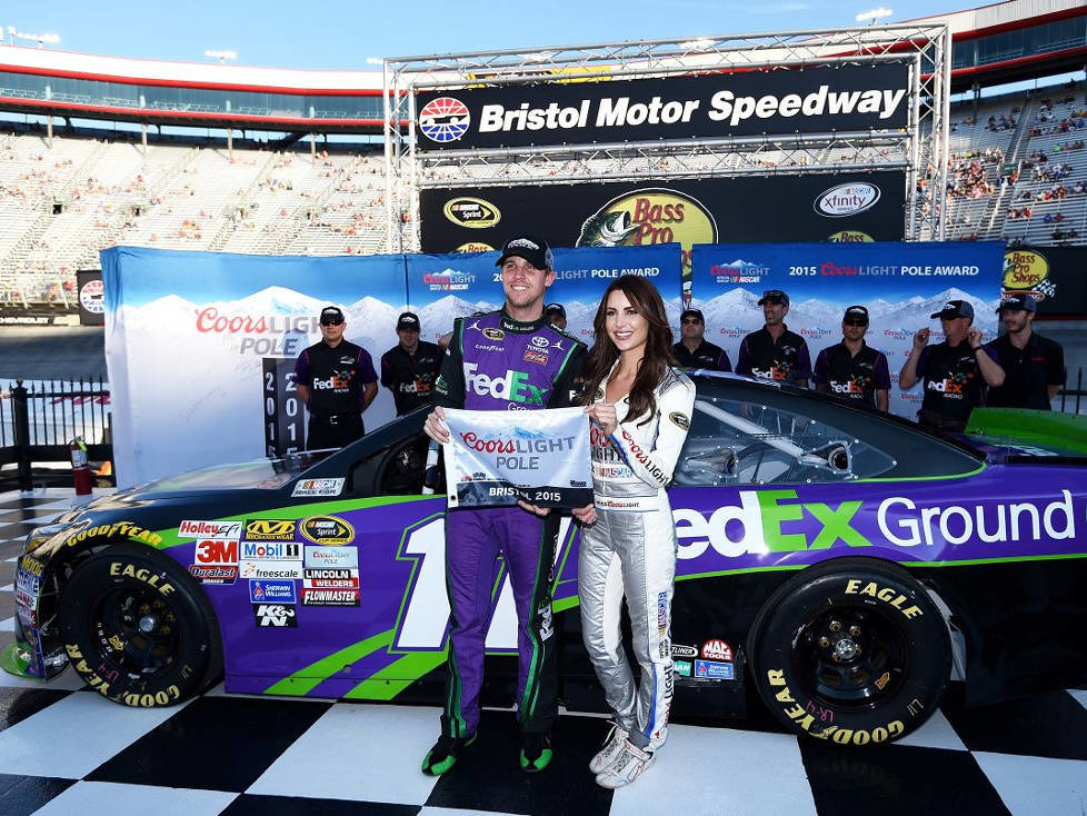 Denny Hamlin und Miss Coors Light Amanda Mertz