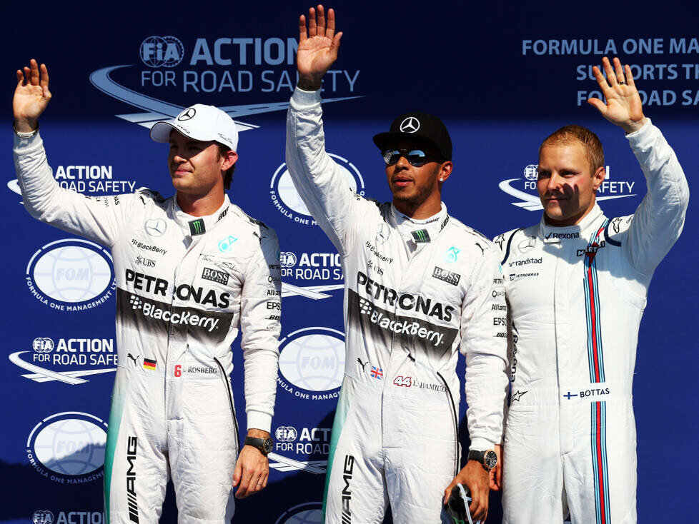 Nico Rosberg, Lewis Hamilton, Valtteri Bottas