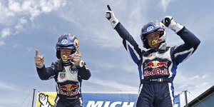 Volkswagen feiert Dreifachsieg beim Rallye-WM-Heimspiel