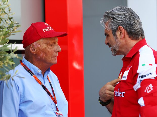 Niki Lauda, Maurizio Arrivabene Niki Lauda, Maurizio Arrivabene