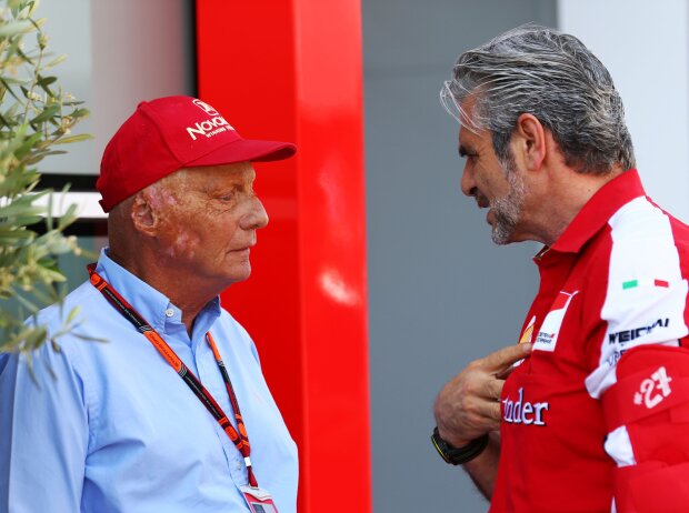Titel-Bild zur News: Niki Lauda, Maurizio Arrivabene