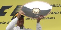 Bild zum Inhalt: 80. Podium: Lewis Hamilton stolz auf Senna-Marke