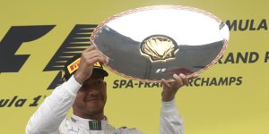 80. Podium: Lewis Hamilton stolz auf Senna-Marke