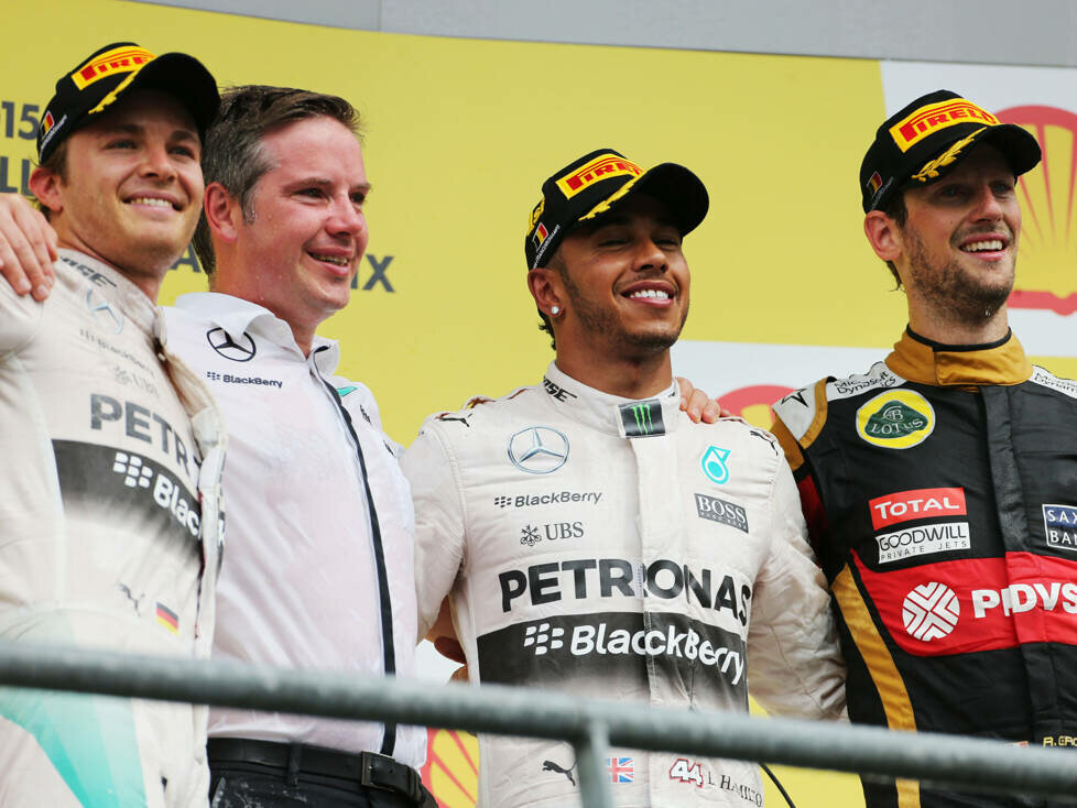 Romain Grosjean, Lewis Hamilton
