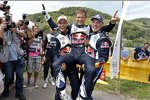 Andreas Mikkelsen, Sebastien Ogier und Jari-Matti Latvala (Volkswagen) 