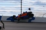 Crash von Charlie Kimball (Ganassi) im Qualifying