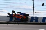 Crash von Charlie Kimball (Ganassi) im Qualifying