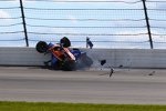 Crash von Charlie Kimball (Ganassi) im Qualifying