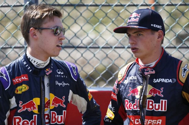 Daniil Kwjat Max Verstappen Red Bull Infiniti Red Bull Racing F1Toro Rosso Scuderia Toro Rosso F1 ~Daniil Kwjat (Red Bull) und Max Verstappen (Toro Rosso) ~ 