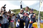 Andreas Mikkelsen, Sebastien Ogier und Jari-Matti Latvala (Volkswagen) 