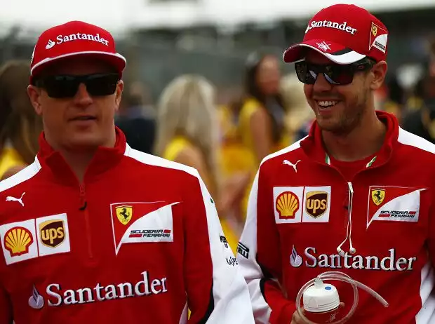 Kimi Räikkönen, Sebastian Vettel Titel-Bild zur News: Kimi Räikkönen, Sebastian Vettel