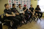 Die sechs Titelkandidaten: Will Power, Helio Castroneves, Graham Rahal, Scott Dixon, Josef Newgarden, Juan Pablo Montoya