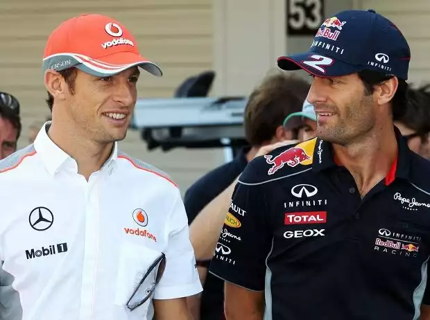Jenson Button, Mark Webber Titel-Bild zur News: Jenson Button, Mark Webber