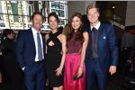 Scott Dixon und Ehefrau Emma mit Josef Newgarden und Freundin Ashley