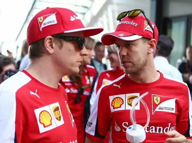 Sebastian Vettel, Kimi Räikkönen Titel-Bild zur News: Sebastian Vettel, Kimi Räikkönen