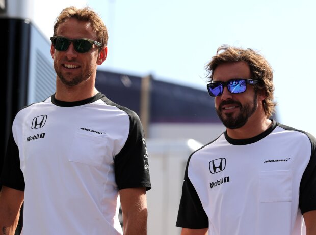 Titel-Bild zur News: Jenson Button, Fernando Alonso
