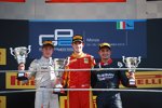 Alexander Rossi (Racing Engineering), Stoffel Vandoorne (ART) und Mitch Evans (Russian Time) 