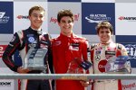 George Russell, Lance Stroll und Pietro Fittipaldi 