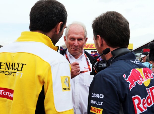 Cyril Abiteboul, Helmut Marko, Christian Horner Cyril Abiteboul, Helmut Marko, Christian Horner