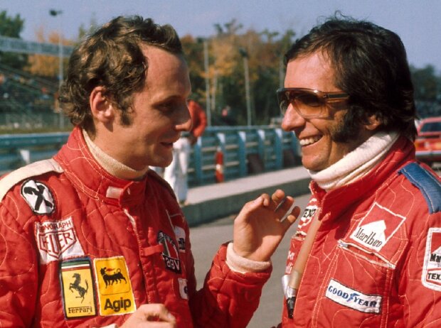 Titel-Bild zur News: Niki Lauda, Emerson Fittipaldi