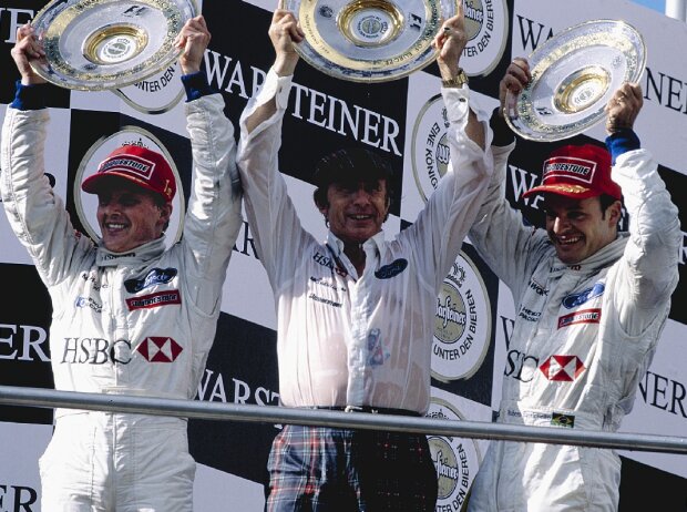 Johnny Herbert, Jackie Stewart, Rubens Barrichello